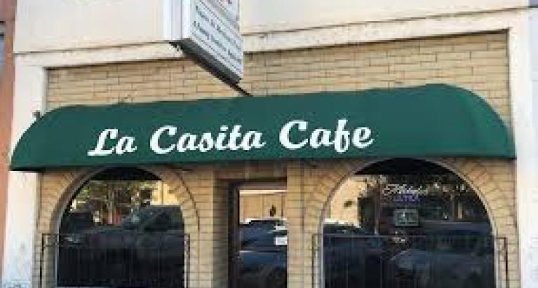 Front of La Casita Cafe restaurant